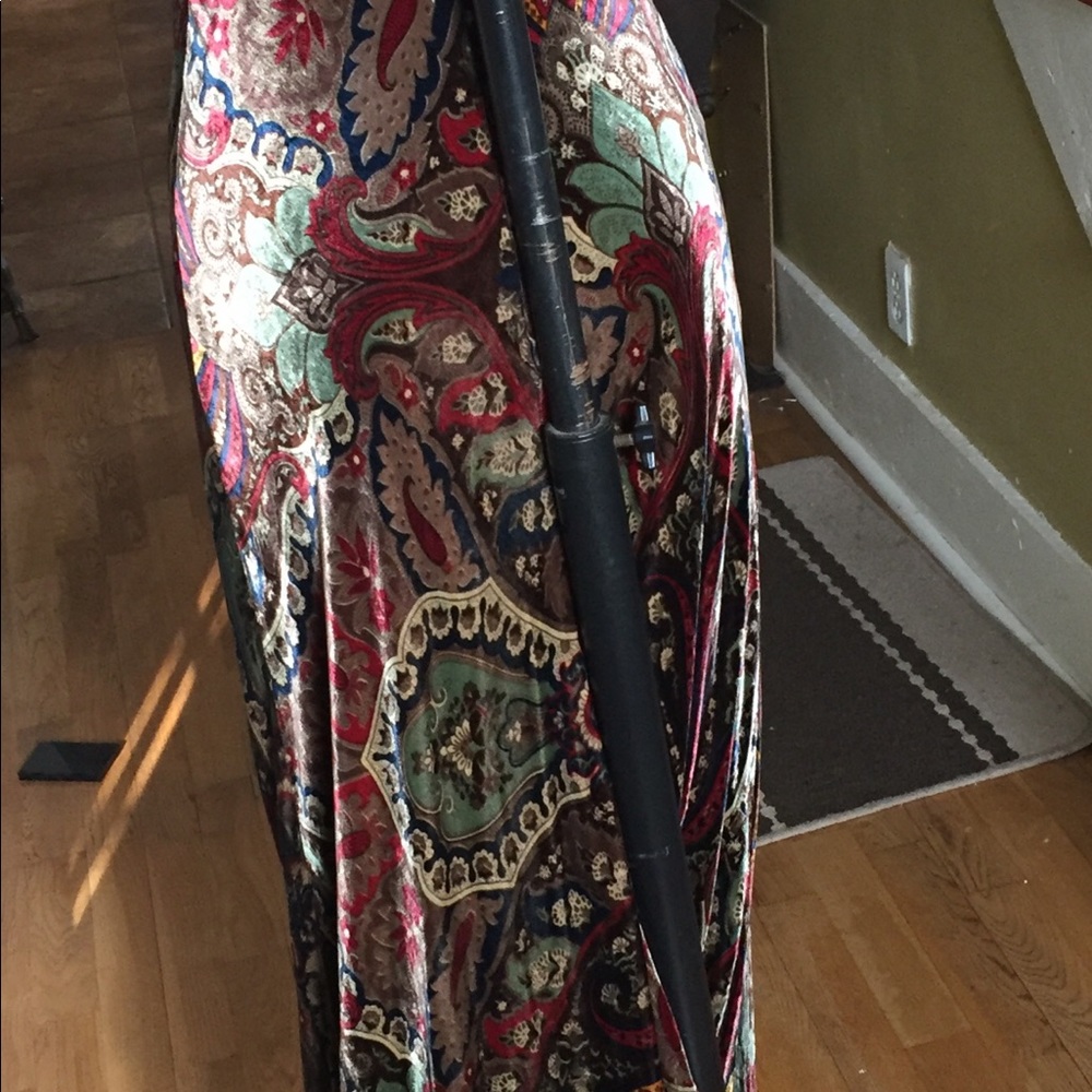 Beautiful Ralph Lauren Paisley velvet formal dress - Picture 3 of 5